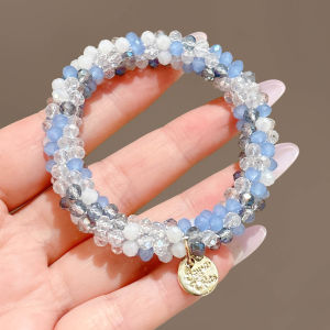 NING ZHOU | High Elasticity Durable Hair Ring with Crystal and Bracelet Function