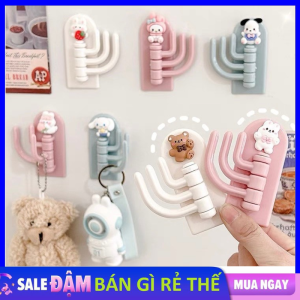Móc Treo Đồ 3 Chấu Hình Dễ Thương - Móc Dán Tường Treo Đồ Quần Áo Khăn Đồ Dùng Nhà Bếp Siêu Dính hông Cần Khoan Đục Chịu Lực