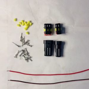 15 Kits 2/3/4 Pin Waterproof Automotive Electrical Connectors Automotive Electrical Wire Connector Plug Kit