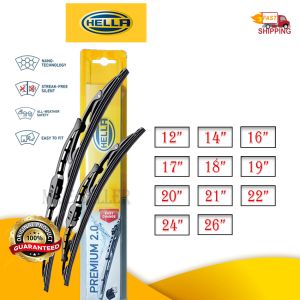 Hella Wiper blade (Original) (12" 14" 16" 17" 18" 19" 20" 21" 22" 24" 26")(J Hook Type)