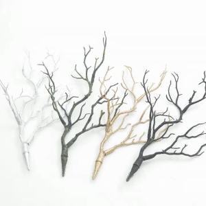 Tree Branches Artificial Plant Decoration Plastic Twig Home Wedding Halloween Xmas Home Gift DIY Simulation Flower Arrangement