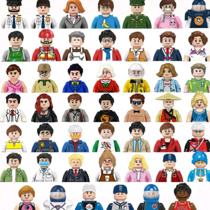 MiniFigures Random No Repeat Family City Worker Police Athletes Soldier ...