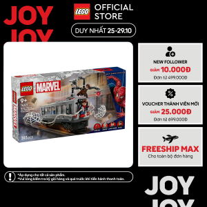 LEGO SUPERHEROES 76321 Đồ Chơi Lắp Ráp Spider-Man Đấu Với Doc Ock Tại Tàu Điện Ngầm (393 chi tiết)