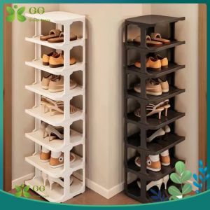 【Fast delivery】Multi-tier Shoe Rack Simple Storage Rack For Dormitory Bedroom Shoe Storage Organizer Shelf Shoe Cabinet Free DIY Space Saving Household Solid Narrow Small Entry Stackable Collapsible Shoe Rack