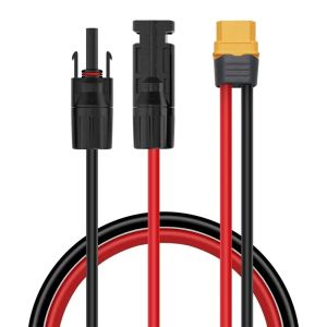 BSN | Solar Panel Connector To XT60 Solar Charging Cable for ALLPOWERS R600 R1500 EF ECOFLOW RIVER & DELTA Series Solar Generators.