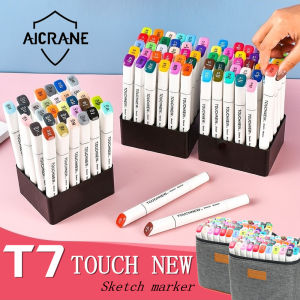 TOUCH NEW T7 Marker pen set  Alcohol Based Dual Head Brush