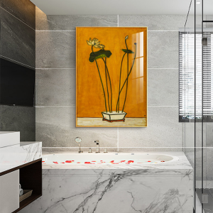 YASISHA | Waterproof Wall Art for Bathroom No Drilling Required Above Toilet