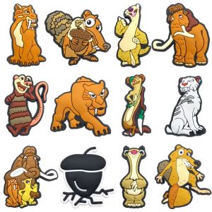 Hot Toys | 12-100Pcs Ice Age Shoe Charms Pin Cartoon Clog Sandal Accessories DIY Shoe Decoration Wristband Women Girl Party X-mas Gifts