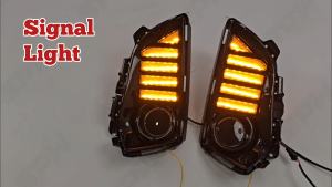 Toyota Vios AC100 (2023-2026) Daylight DRL Cover LED Foglamp Foglight Spotlight Dynamic LED Running Signal Spot Light 2023 2024 2025 2026