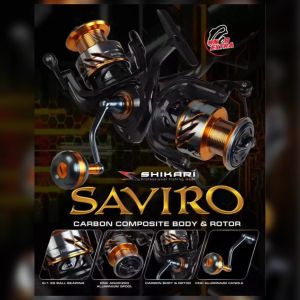 Reel Pancing SHIKARI SAVIRO SW 1000 - 6000 (6+1 Seal Bearing) Salt Water Murah - Engkus Fishing