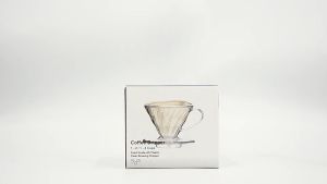 Cone Coffee Filter Dripper Resin Material Heat Resistant Hand Brewed Coffee Filter  V60 Coffee Maker Drip Filter for 2/4 Cups