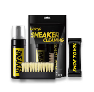 Shoe Cleaner Kit for Sneaker Water-Free Foam Sneaker Cleaner 5.1Oz/150ml with Shoe Brush and Shoe ClothWork on Most Shoes