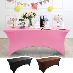 6FT Stretch Table ClothSpandex Table CoversRectangular Washable Table Protector For PartyWeddingBanquetFestival