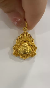 Poh Heng Jewellery 24K Radiance Laughing Buddha Pendant in Yellow Gold[Price By Weight]