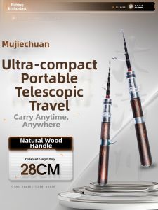 fishingfans | Telescopic Portable Travel Light Action Fishing Rod Set