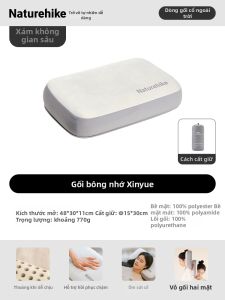 NatureHike | Gối Hỗ Trợ Du Lịch Ngoài Trời Bằng Foam Nhớ Hình