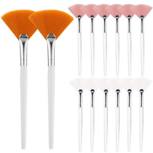 3/9/15 Pieces Facial Fan Mask Brushes Soft Mask Brush Applicator Esthetician Facial Mask Brushes For Women Girls Cosmetic Tools