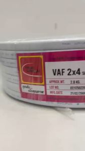 สายไฟ VAF 2x4  ( 20 เมตร ) THAI UNION