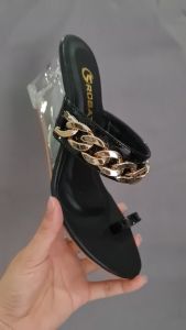 [ẢNH THẬT-FREESHIP] Dép nữ xỏ ngón đế xuồng mica ROSATA RO681 - 7p - Đen - BKSTORE