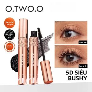 Mascara Chống Thấm Nước Lâu Trôi Làm Dày Mi Sợi Tơ Đen 5D Tăng Cường Độ Cong Mi Chống Lem Làm Dài Mi Trang Điểm Mắt