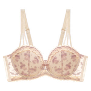 Emma Rose Lace Bra Large Size Thin Cup Womens Underwear Push up Anti Sagging Make Big Chest Look Small Spring Summer