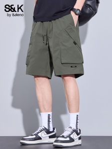 BALENO | American Ice Silk Workwear Shorts Lightweight Loose Mid-thigh