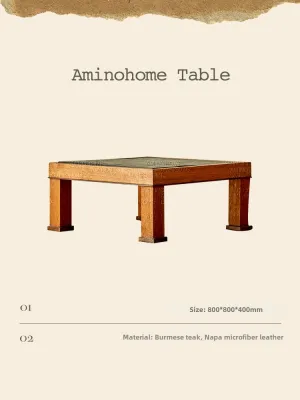 Retro French Style Coffee Table Square