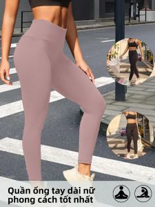 Quần Legging Nữ Cao Cấp Điều Khiển Bụng Siêu Mềm Không Nhìn Xuyên Qua Để Tập Luyện Tập Yoga Chạy Bộ Thể Thao Dài Đến Mắt Cá Chân