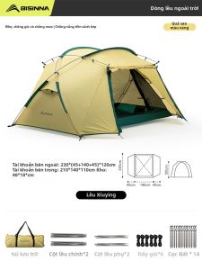 BSWOLF | Lều 2 Người Chống Nước Có Thể Gập