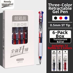 GLUECHEE | Multicolor Function Student Note-Taking Writing Pen 0.5mm