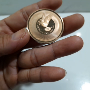 Đồng Xu United Nation 1974 đường kính 38.4mm sưu tầm second hand