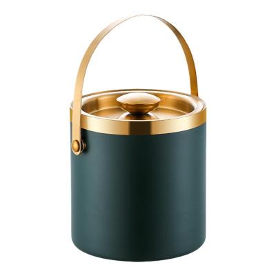 Stainless Steel Double Layer Insulated Ice Bucket for Champagne Red Wine Beer Commercial Use Ice Chu