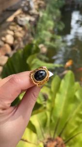 💥แหวนนิลแท้ แหวนมงคลอัญมณีพลังอำนาจ เครื่องประดับของแท้เสริมดวงราศี งานขึ้นมือตัวเรือนเงินแท้92.5% ถมทอง24k สินค้าเป็นของแท้มีใบรับประกันดูแลตลอดการใช้งาน AUFU STORE