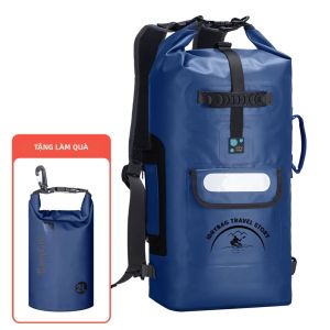 Ba Lô Chống Nước Idrybag Dành Cho Nữ & Nam - 20L Chất Liệu PVC Dùng Cho Thể Thao Chèo Thuyền Kayak Đi Biển Đi Bè Leo Núi Đi Bộ Đường Dài Trên Sông