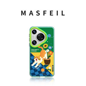 MASFEIL | Vỏ Điện Thoại Từ Tính Có Đế Đứng Bảo Vệ Dễ Thương Toàn Diện cho Huawei Pura80 P70/P60 Pro P50 P40 Ultra