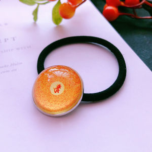 Shurangama Mantra Yubao Mantra Kids Hair Ring Hair Accessories Black Mahā-Pratisāraḥ Dharani Mantra Girls Hair Rope Rubber Band Hair Rope