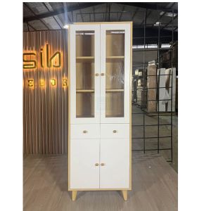 Tủ Gỗ Kết Hợp Cửa Kính Thương Hiệu Đa Năng Hiện Đại Thương Hiệu SIB Decor KG45