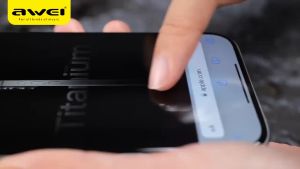 Awei IP-16 Series Tempered Glass Anti Peeping Screen Protector Anti Fingerprint Anti-Scratch