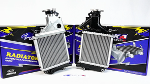 ATAKA Racing Black/Sliver Radiator Assy Assy For Honda PCX160 CLICK160