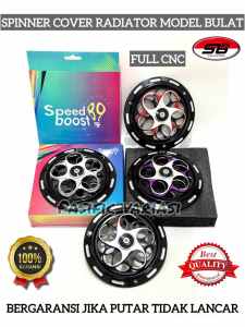 Spinner Cover Pelindung Kipas Radiator Cnc Sprint Model Bulat / Suriken Spinner Universal Motor