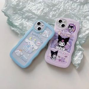 NEW! Casing Samsung S22 S22 Plus S22 Ultra S20 FE S21 FE S10 PLUS A04S A22 M22 M32 4G A04S 2 in 1 Wave Curly Kartun Sanrio Cinnamon Roll Caseing Cover full Cover