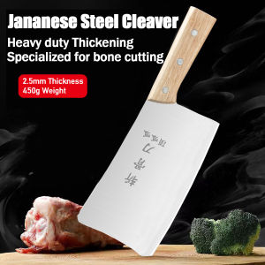 Japanese Knife Steel Heavy Kitchen Knife Thick Bone Cutting Japanese Knife Household Stainless kitchen Bone Knife Cooking Knives Chef Knife