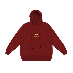 Hoodie Pria wanita uniseks cowok Cewek kece keren oversize distro terbaru Korean style couple pasangan Zipper fleece tebal Maroon