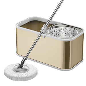 TEITEIRO | Dehydration Rotating Stainless Steel Mop Bucket