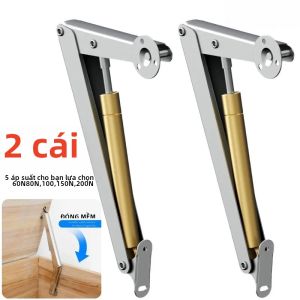 2 Chiếc Khí Chịu Lực Thanh Chống 60N-200N Đóng Êm Nắp Hỗ Trợ Bản Lề Cho Cửa Tủ Đồ Nội Thất Tự Động Hạ Chậm Khí Nén Nâng