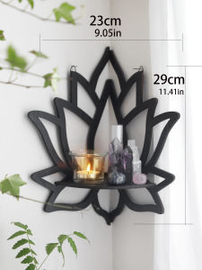Many Styles Of Lotus Floating Wall Shelf Ledge Room Candles Crystal Shelf Display Wall Hanging Shelf Wall Decor Home Decorations