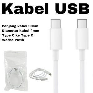 Kabel HP Type C ke Type C panjang 90cm