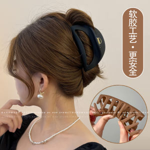 Kẹp Tóc Silicon Mềm Chống Rơi Kích Thước Lớn Dễ Bảo Quản Kiểu Dáng Cá Mập Phụ Kiện Tóc Thời Trang Cho Đám Đông Và Hưu Trí