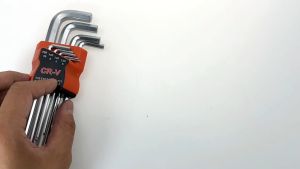 9 PCS Hex Key Wrench Set Hex Key Allen Wrench Set Allen Key L Handle Ball Head Long Arm CR-V Hex Key Allen Wrench Spanner Wrenches Set Repair Hand Tools Kit Muliti-purpose Tool For Car Automobile Motorcycle Bicycle Multifunctional Set Repair Device