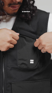 Bodypack Plutone Vest Jacket Rompi Outer Travel Harian Fungsional Harian